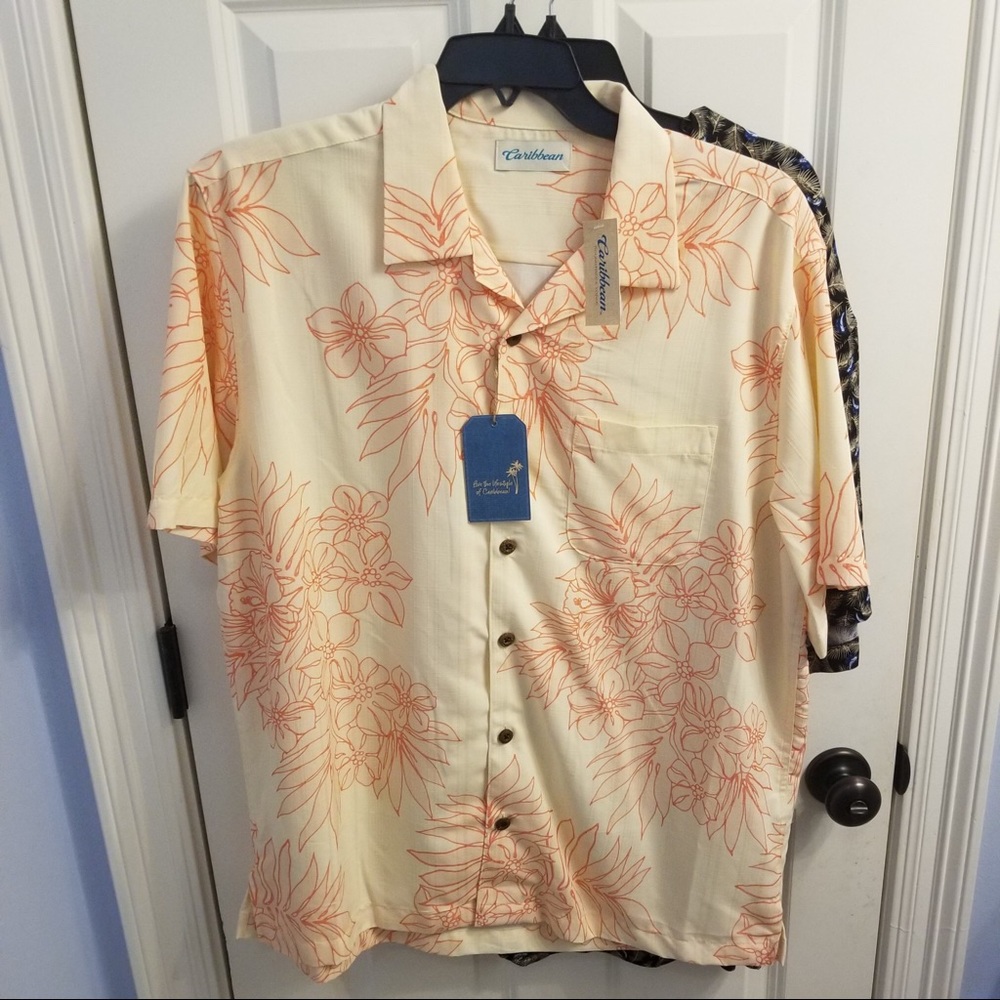 (2) Roundtree & Yorke Caribbean shirts